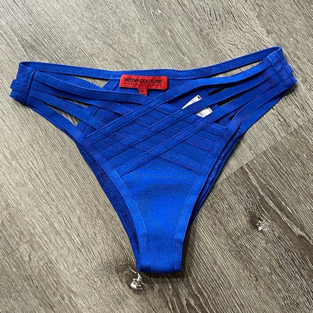 Blue sexy bikini bottoms